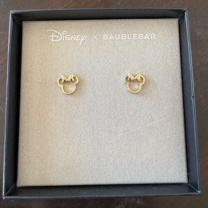Disney X BAUBLEBAR Gold Minnie Mouse Earrings